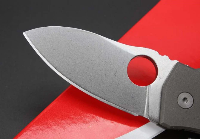 Mini Stone Wash D2 Blade  Folding Knife High Quality Titanium Alloy Outdoor Camping Safety Military Knives Pocket EDC Tool-BY02 enlarge