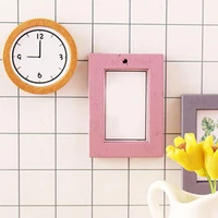 miniature clock lovely cognitive ability vivid for children dollhouse miniature clock dollhouse wall clock