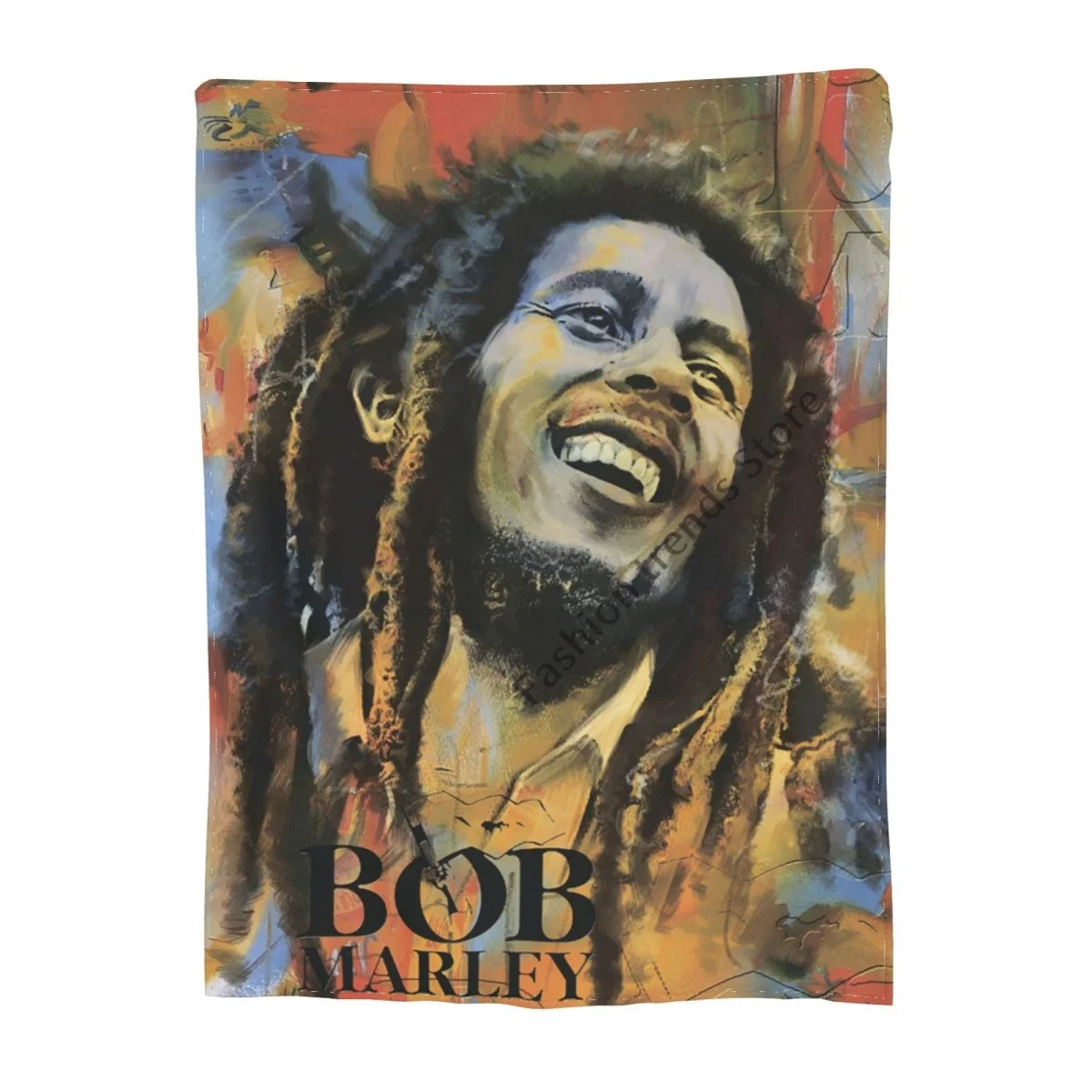 

Reggae Singer Bob Marley Weed Skinny Bedspread Throw Bed Blanket Sofa Chair Rest Bedding House Indoor Indoor Adult Children