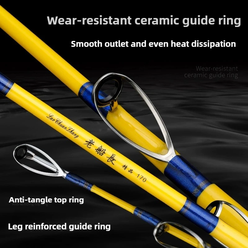 Фото Meisha-Lure Rod 1,6 м 1,7 м 1,9 м Карбоновая сверхлегкая сверхтвердая морская удочка Спиннинг Casting Маленькая лодка Джиг-приманка Удочка №2
