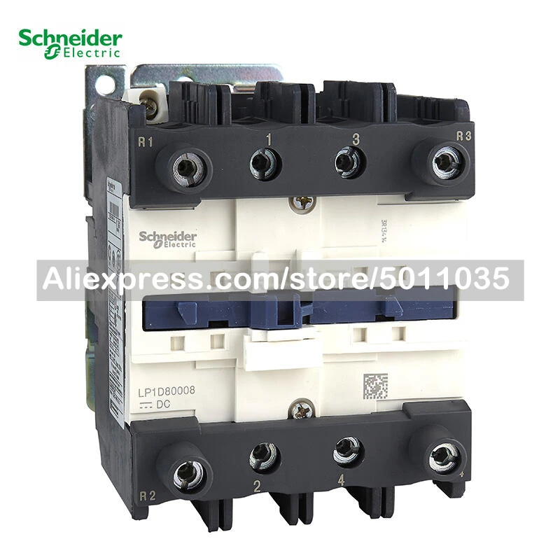 

LP1D65008BD Schneider Electric TeSys D-Series DC Controlled Four-Pole Contactor, 65A, 24VDC; LP1D65008BD