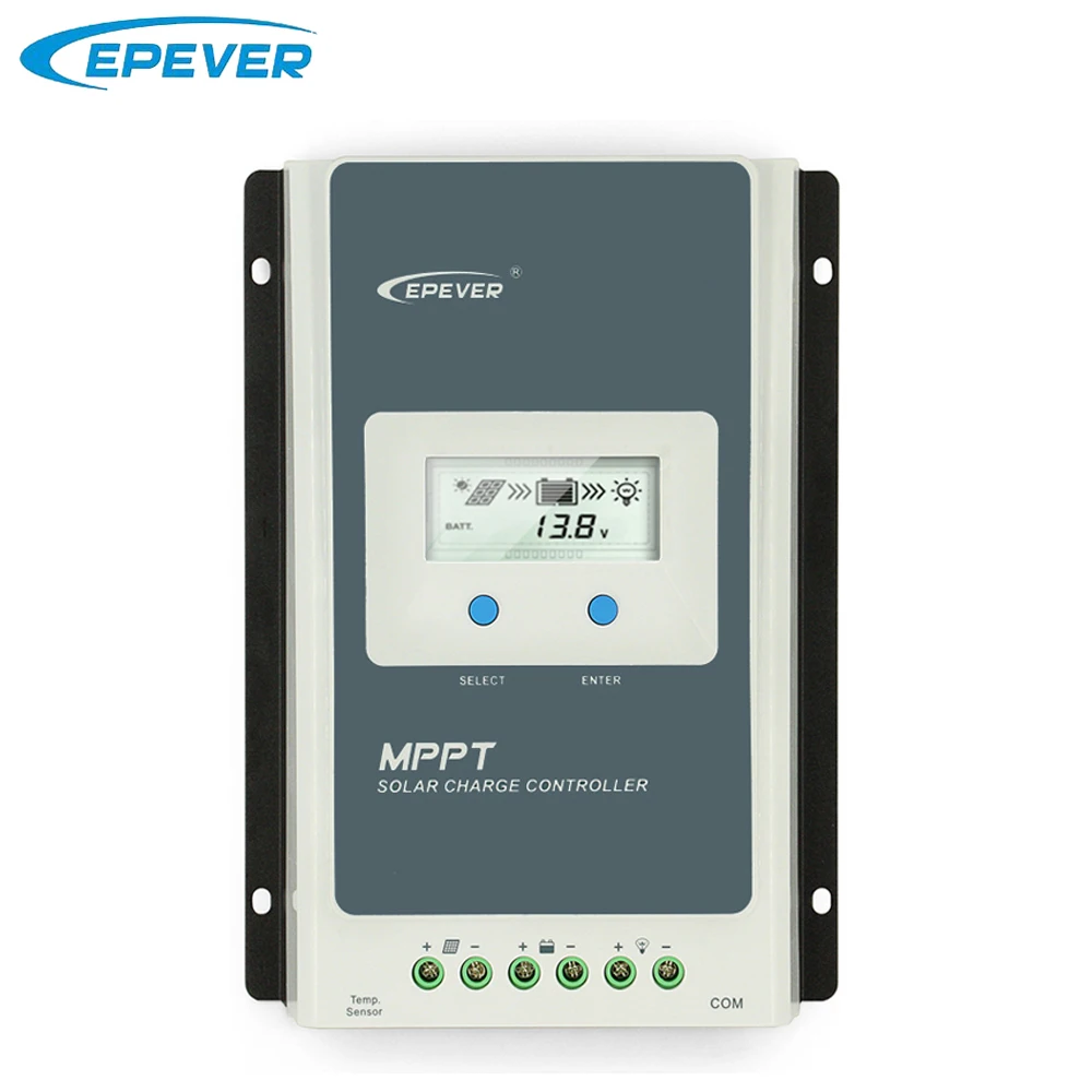 

EPever 1210AN 12V/24V MPPT Battery Regulator Charger Controller with Max PV Input 100v for Solar home System