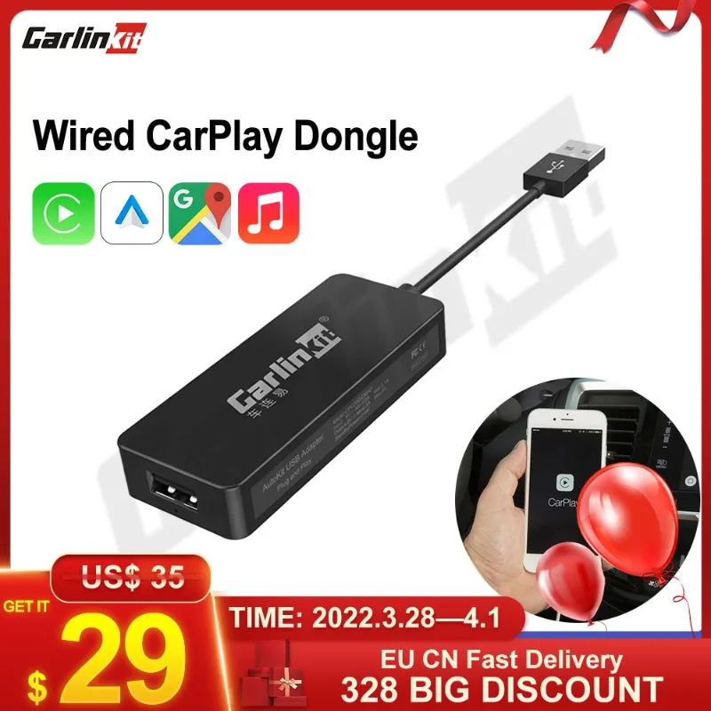 CarlinKit CarPlay Android автомобильный мультимедийный плеер для установки блок MirrorLink