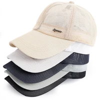 summer breathable mesh sun cap adjustable snapback baseball hat outdoor sports cycling sunscreen hats hip hop casual solid caps