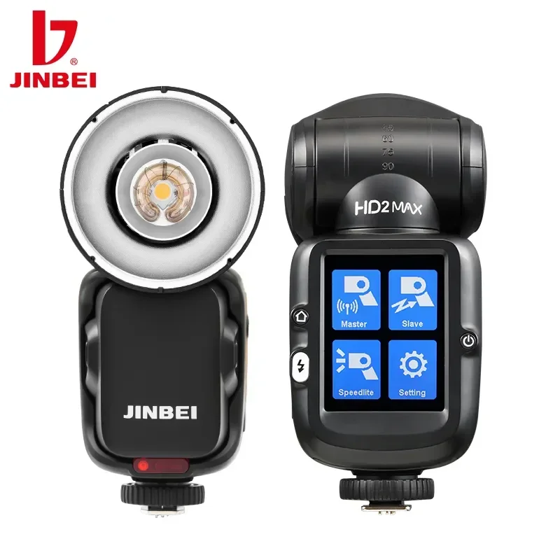 

JINBEI HD-2MAX Speedlite TTL HSS 1/8000s Round Head Camera Speedlight Studio Flash Ω Tube For Sony Nikon Canon Fujifilm Olympus