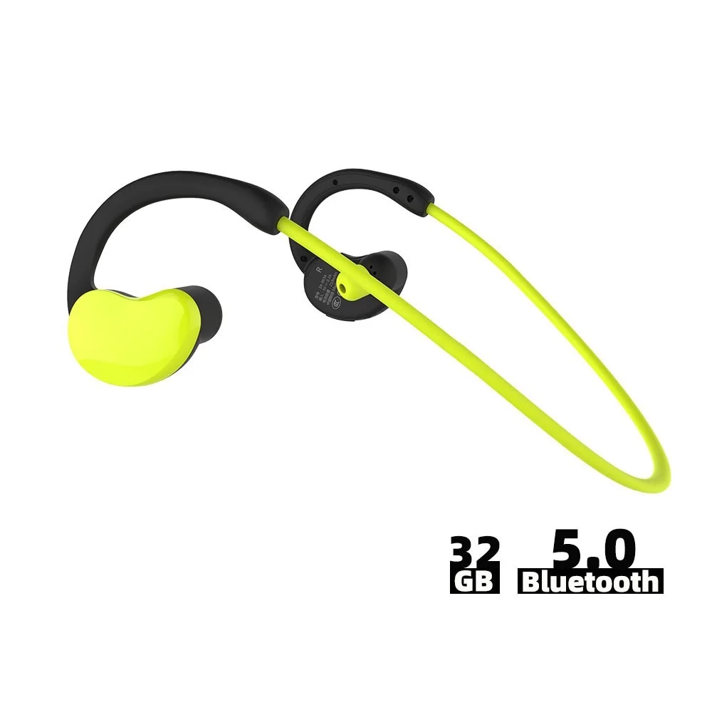 

Arikasen sport MP3 Player headphone 32 GB Water Resistant bluetooth earphone 10 hours time wireless headset with micphone stereo