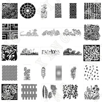 2022 new paper craft mold diy bicycle conch penguins birdhouse viney flowers music plumes meadow framed garden slimline stencils