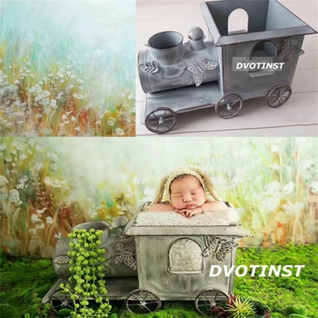 Dvotinst יילוד תינוק צילום אבזרי ברזל רכבת Iocomotive מקלחת מתנה פוטוגרפיה אבזרים לפעוטות סטודיו ירי