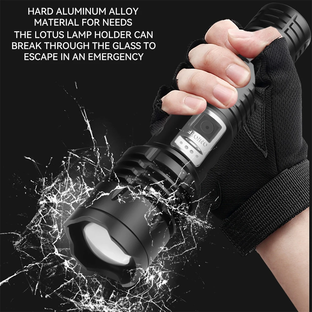 

Flashlight USB Rechargeable Pen Clip Multi Modes Micro Lamp Outdoor Lighting