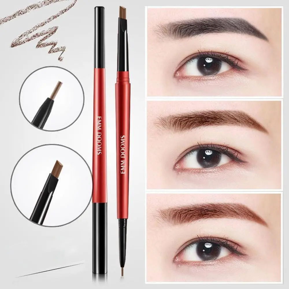 

6 Color 2 in 1 Double Head Eyebrow Pencil Waterproof Long-lasting No Blooming Eye Brow Tattoo Pen Makeup Tool Cosmetic