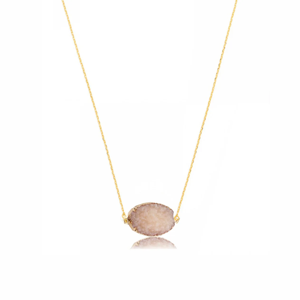 

Women's pendant necklace, fashionable jewelry, 14k gold-plated