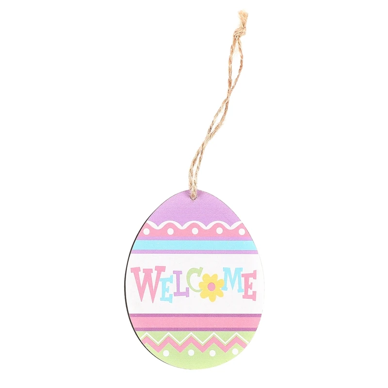 

Easter Wooden Pendants Hanging Easter Bunny Egg Easter Decorations For Home DIY Crafts Party Supplies Kids Gift