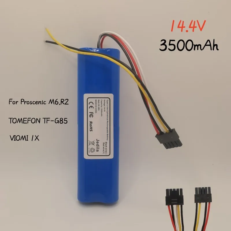 

Original 14.4V3500mAh For For Proscenic M6.R2.TOMEFON TF-G85.VIOMI 1X Vacuum cleaner battery spare parts