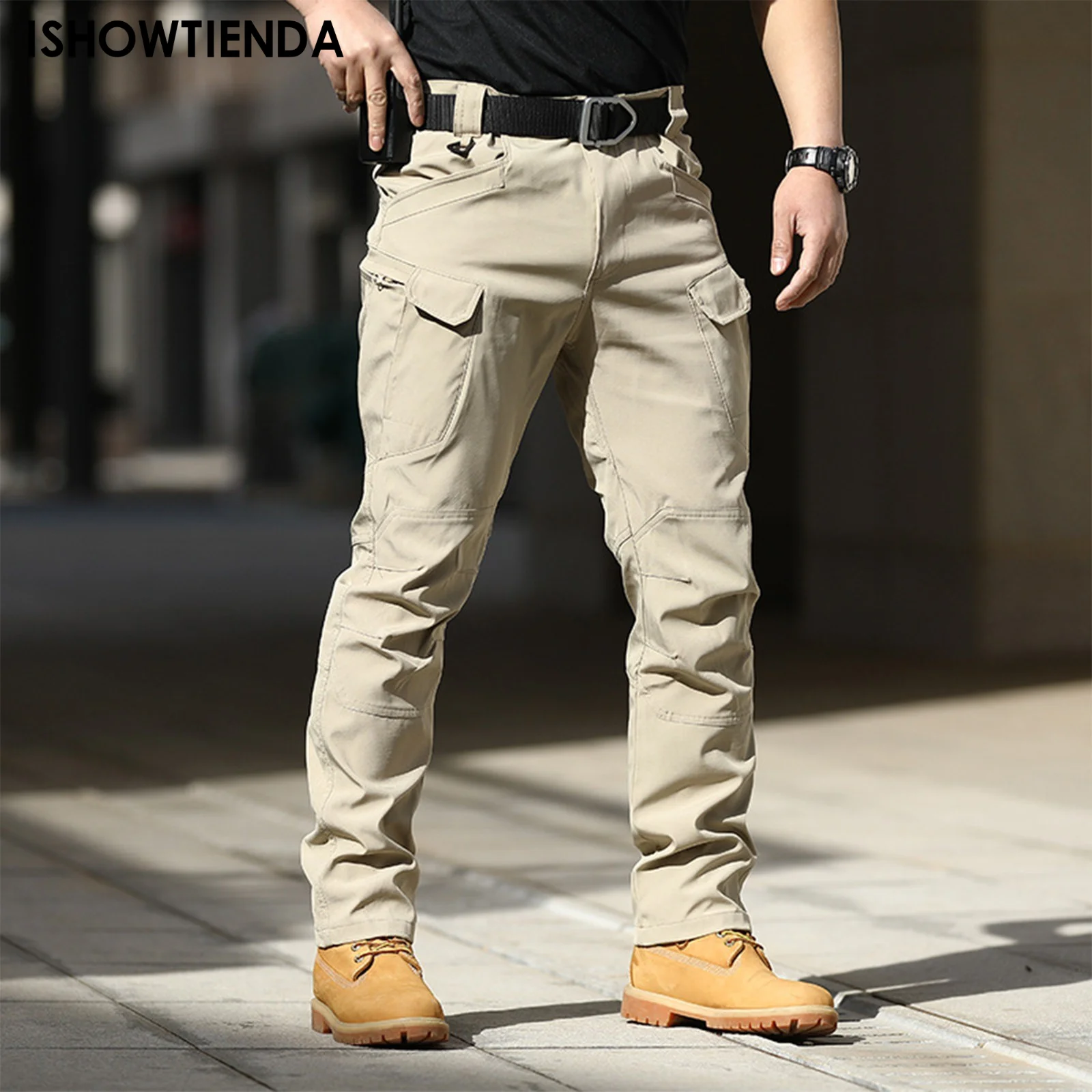 

Outdoor consul tactical pants elastic fabric IX7 city special service pants military fan IX7 multi pocket overalls