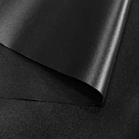 black color leatherette faux leather rolls for sewing sofa car diy hademade material 45135cm