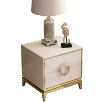 bedside table light luxury post modern and simple bedroom painted solid wood small cabinets nordic beside table