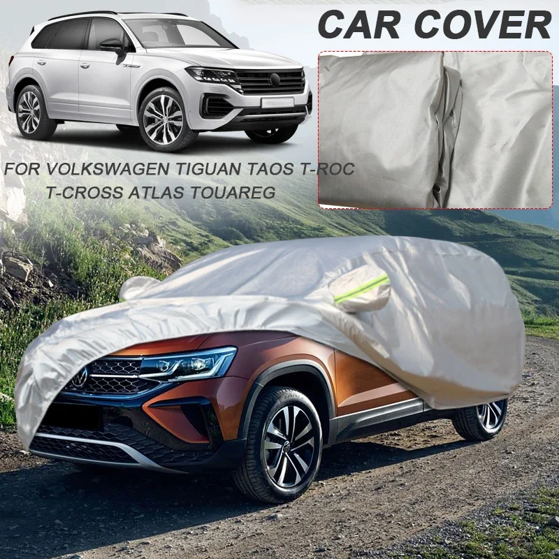 210T полиэстер водонепроницаемый для Volkswagen ATLAS TAIGO NIVUS TAOS TAYRON T-CROSS TIGUAN ALLSPACE TOUAREG T-ROC
