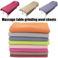 beauty bedsheet cosmetic salon sheets massage treatment soft sheets spa spa bed table cover sheets with hole