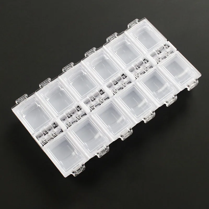 

Прозрачный контейнер для ювелирных изделий 12 сеток