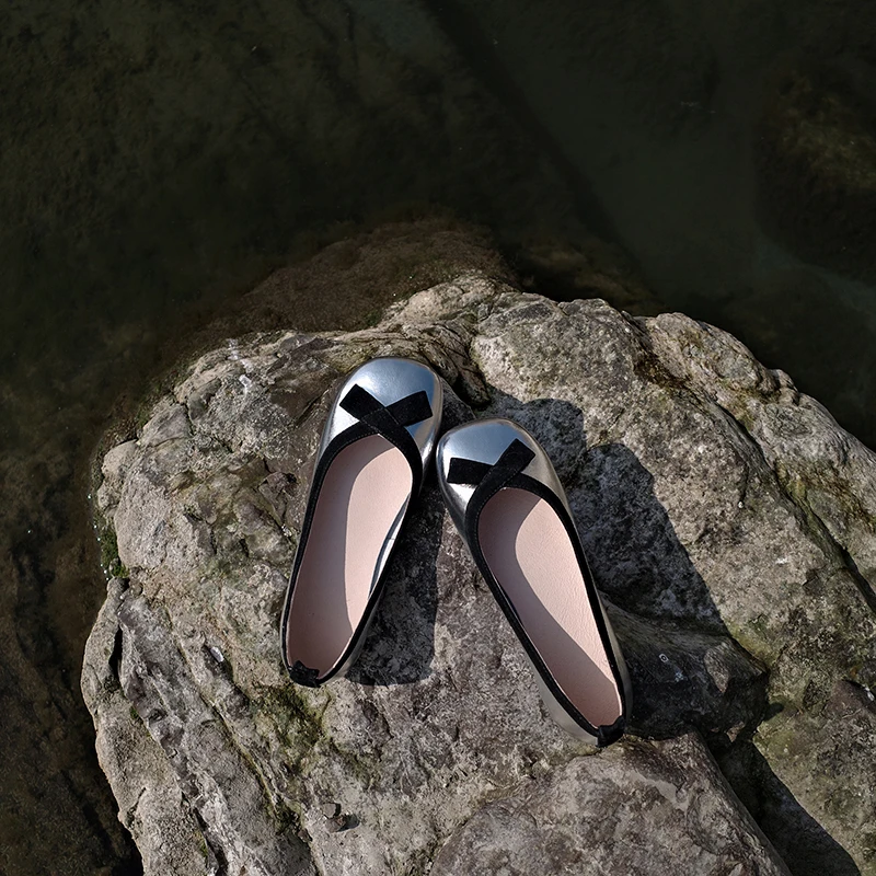 Туфли женские с квадратным носком лоферы без застежки плоская подошва