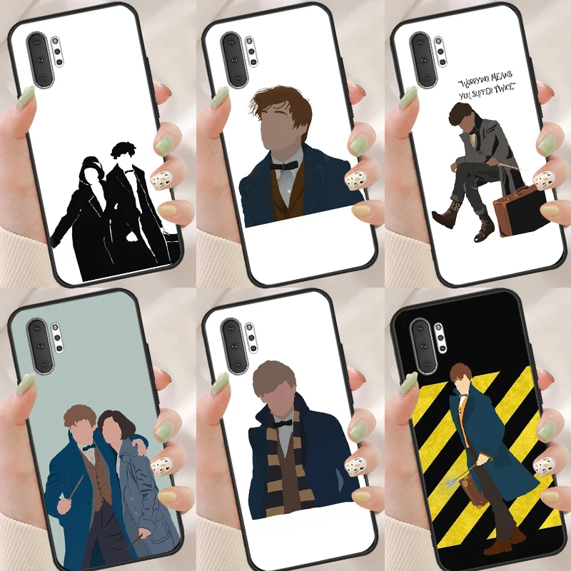 Чехол Newt Scamander для Samsung Galaxy S21 Ultra S20 FE Note 10 Plus S8 S9 S10 Note 20 S22 Ultra Fundas