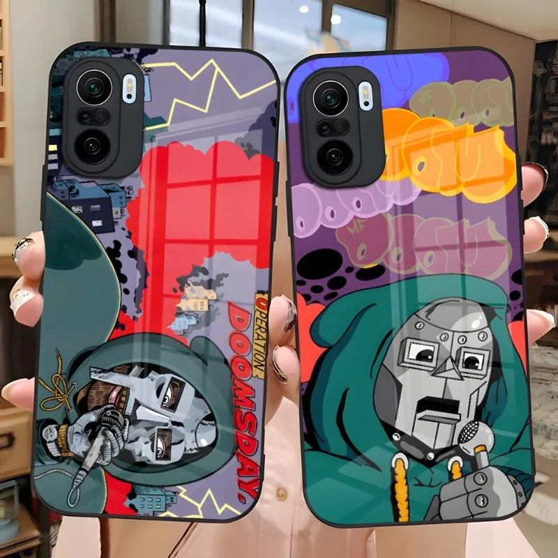 

MF DOOM Rapper Phone Case Glass Design For Xiaomi Redmi Note 13 10 10T 11i 11T 11 9 8 11S Poco X3 M4 F3 Pro Covers