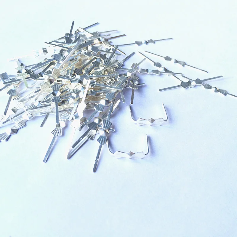 Best Price 300pcs 33mm Silver Bowtie Pins Connectors Crystal Prisms of Chandelier Lamp Parts Accessories |