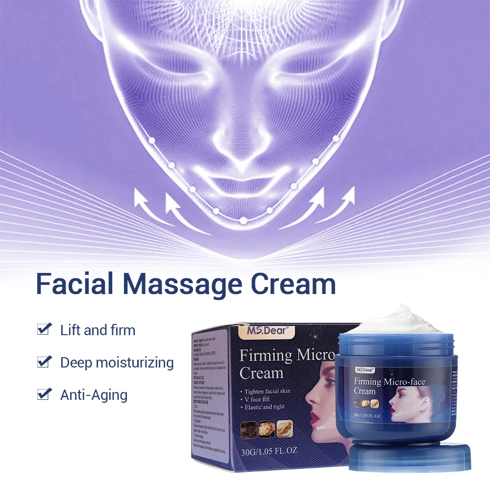 60 г укрепляющий микро-крем для лица увлажняет подтягивает кожу удаление двойного
