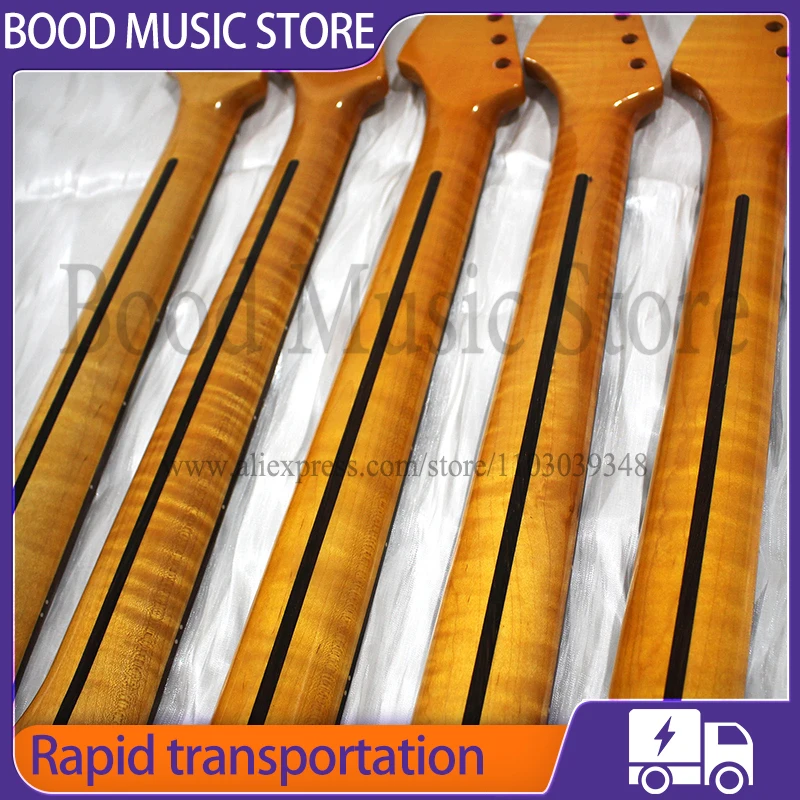 Fed Strt Flame Maple Neck Североамериканский пламенный клен с грифом из палисандра для