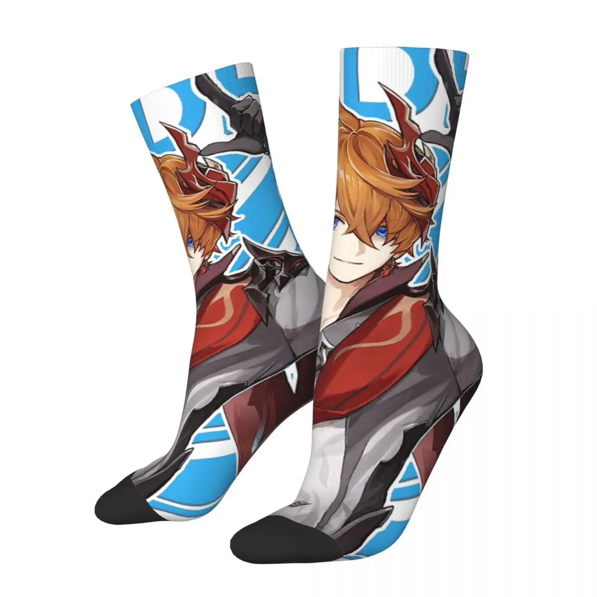 

Happy Funny Men's Socks Childe Vintage Harajuku Genshin Impact Street Style Novelty Pattern Crew Crazy Sock Gift Printed
