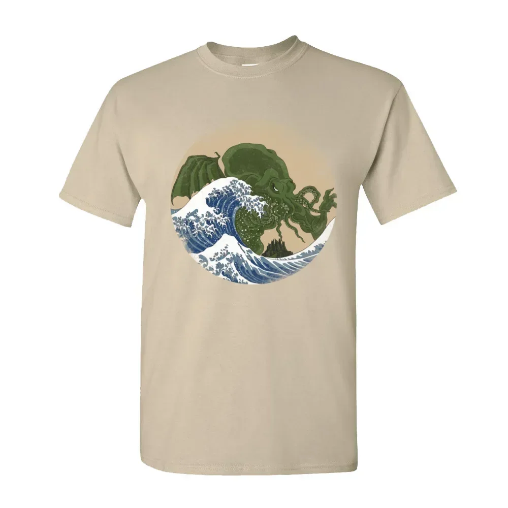 Футболки Cthulhu с принтом для взрослых новинка 2020 футболка Lovecraft коротким рукавом и