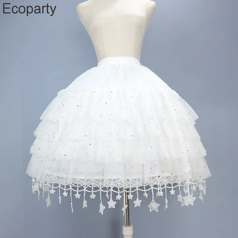 Женская юбка-пачка с оборками пышная без обруча из фатина косточек