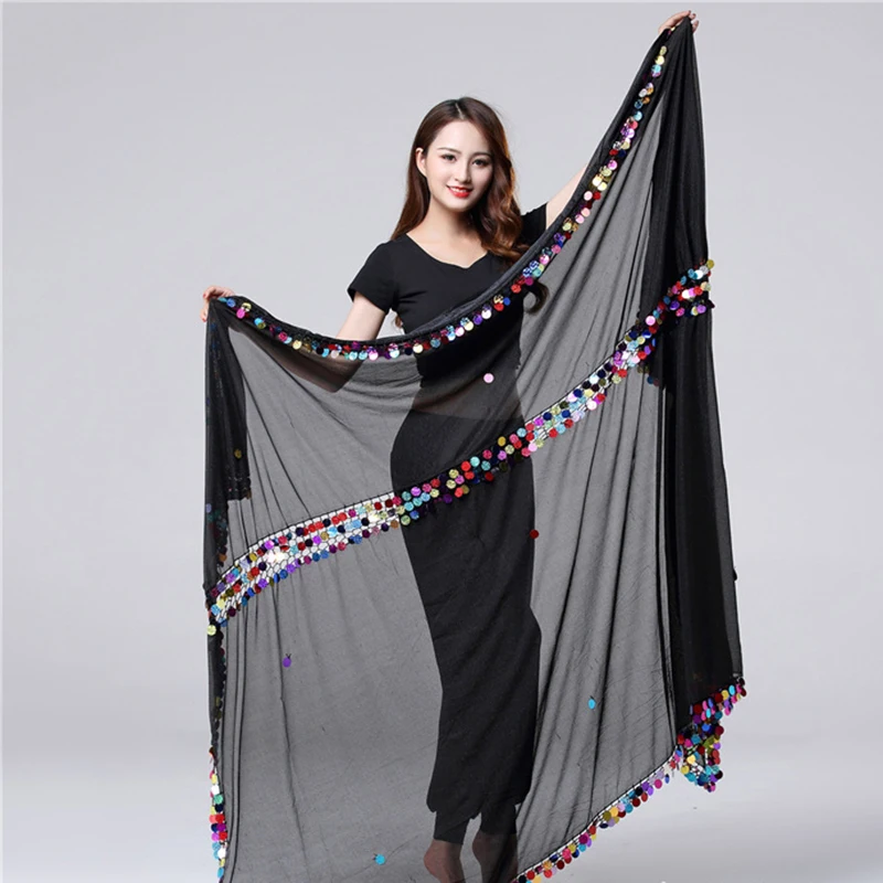 Шарф для танца живота Малайя с блестками