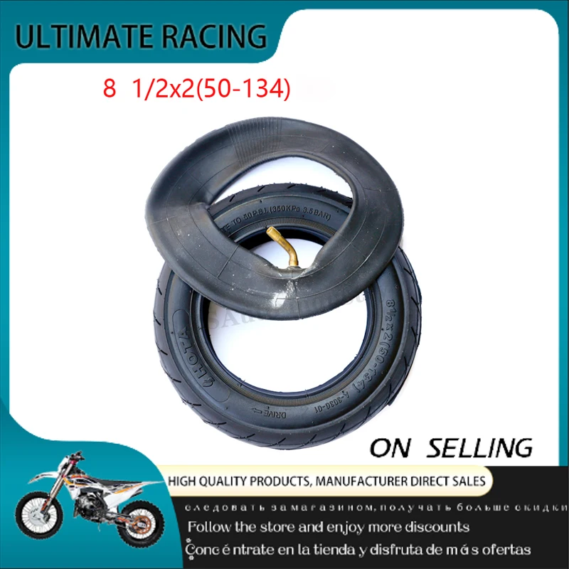 8 1 / 2x2 (50-134) Inner And Outer Tires, Suitable For Strollers Trolleys Electric Scooters And Folding Bicycles