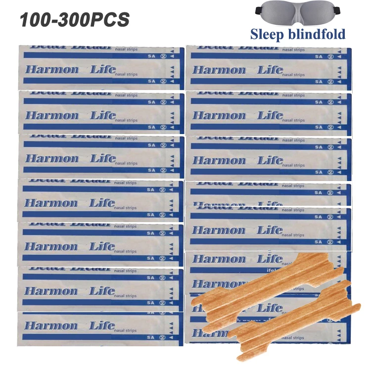 

100-300PCS Nasal Strips Right Aid Stop Snoring Sleep Breath Nose Patch Good Sleeping Patch Product Easier Breath Random Pattern