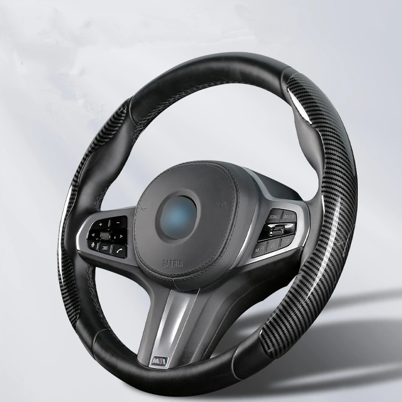 Универсальный автомобильный Противоскользящий чехол на рулевое колесо из