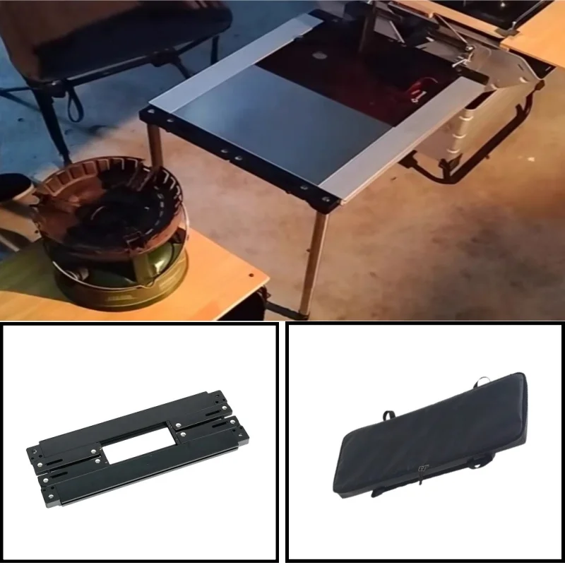 Подставка для столов из алюминиевого сплава серебристо-черная