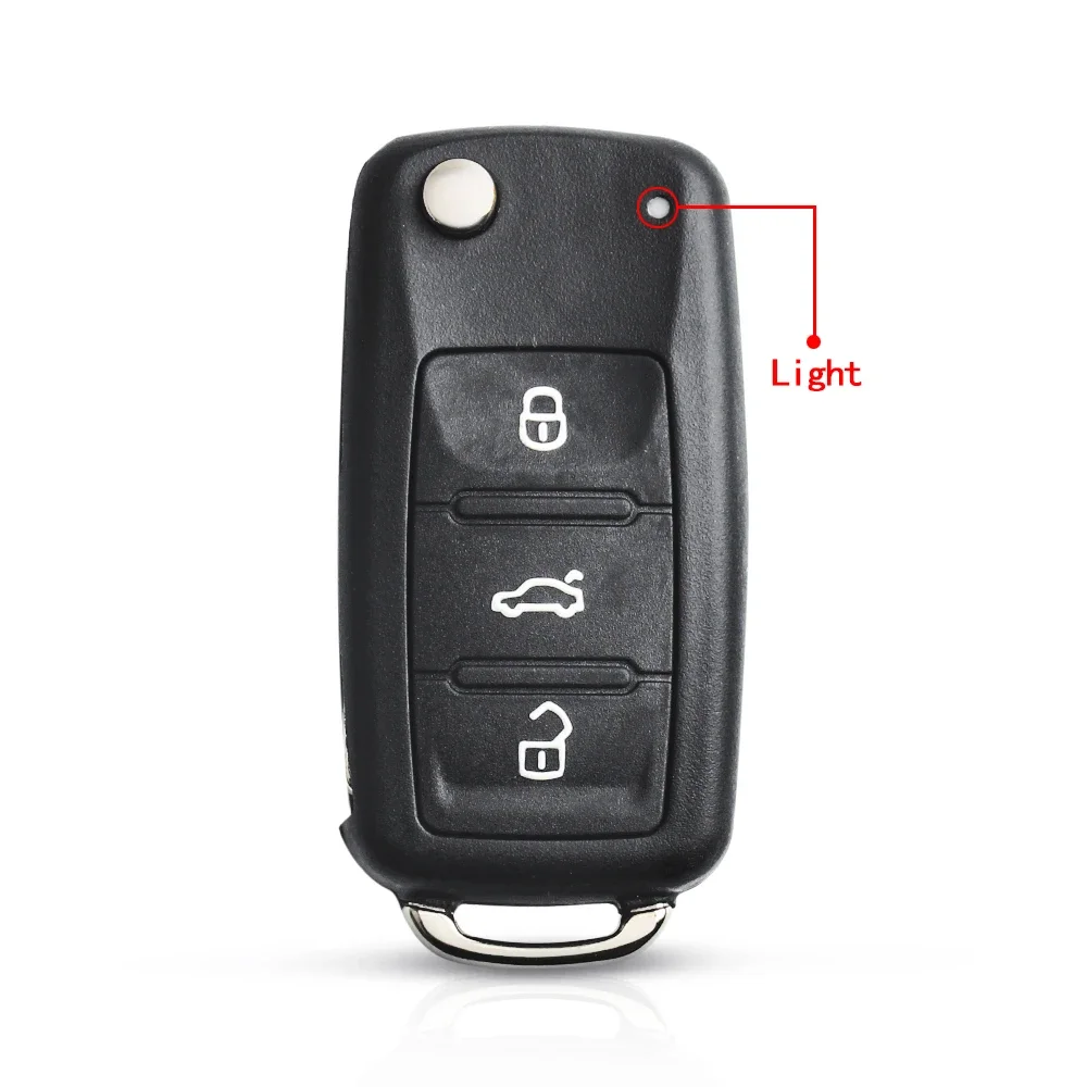 

KEYYOU складной чехол для ключей от автомобиля для Volkswagen VW Touareg DKT0042 Tiguan Golf Sagitar Polo MK6 Passat b6 5K 0837202 АД