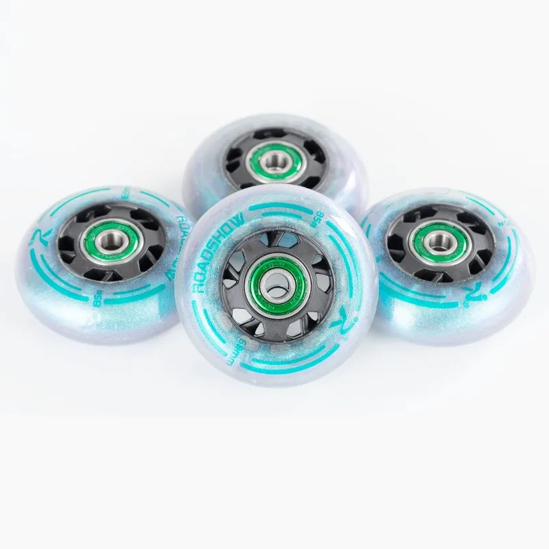 Cyan Star Effect Children Kids 64mm 68mm 70mm Roller Skates wheel Adults 72mm 76mm 80mm Inline Skating Ruedas Slalom FSK Wheels