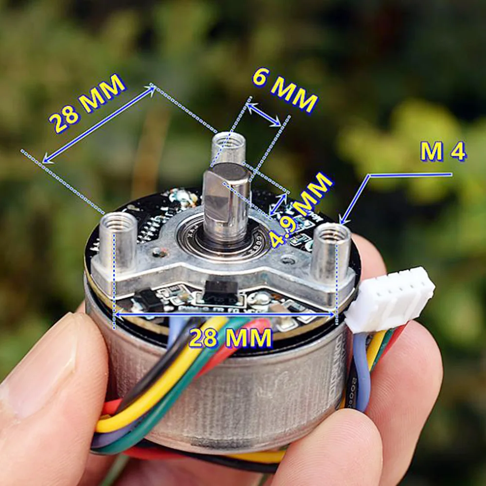 Бесщеточный микро-двигатель с приводной платой DC 6V 7 4 V 9V 3200RPM низкий уровень шума