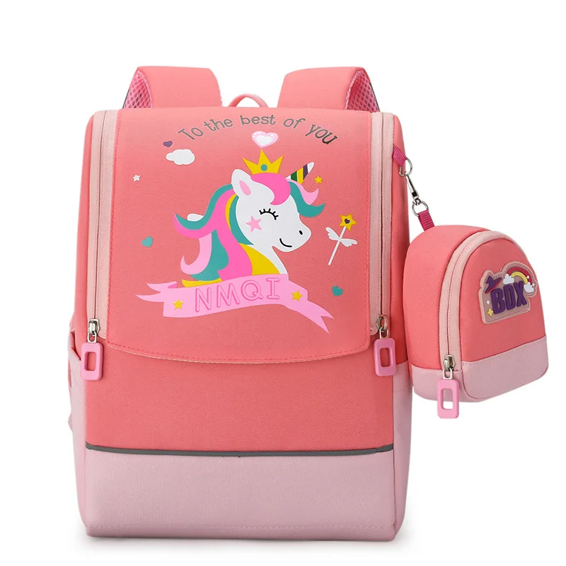 New 2022 Children Unicorn Schoolbags Space Bag Large Capacity Cute Boys Girls Grade 1-5 Backpack