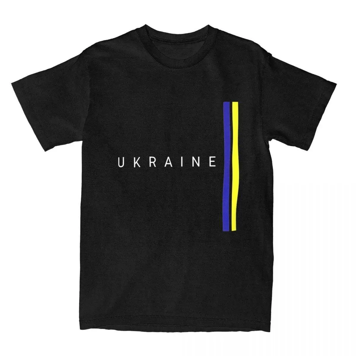 Ukraine Flag Nation Homeland Men's T Shirt Funny Tees Short Sleeve Crew Neck T-Shirts Cotton Gift Idea Clothing