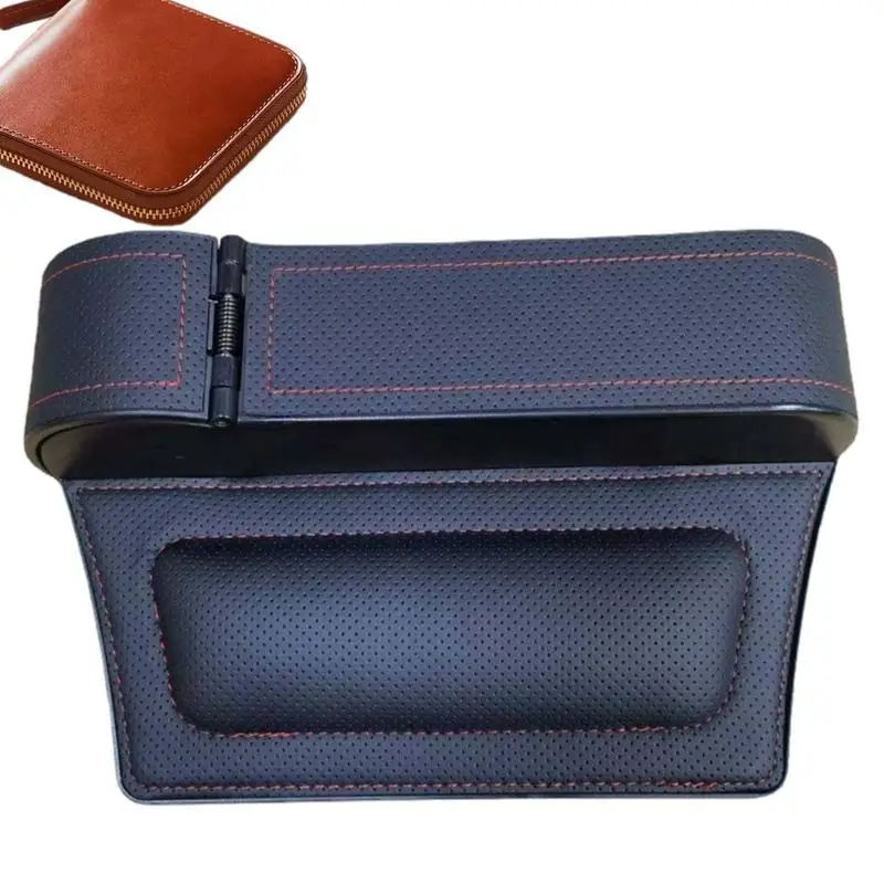 

Ящик для хранения на автомобильное сиденье, многофункциональный кожаный Органайзер, регулируемый стоп-сигнал, компактный органайзер для автомобилей и грузовиков