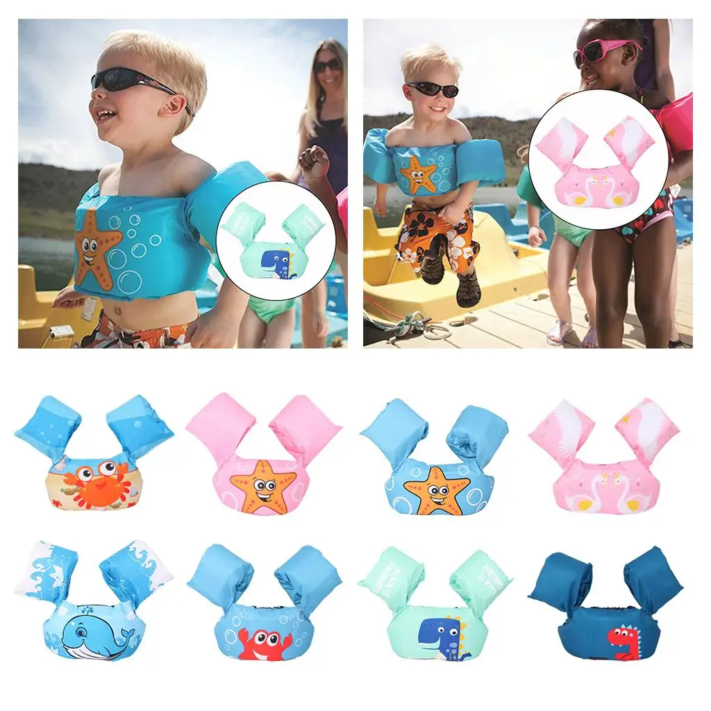 

Baby Swim Rings Foam Cartoon Baby Arm Ring Buoyancy Vest Garment Of Floating Kids Safety Life Vest Children's Swim Life Jackets