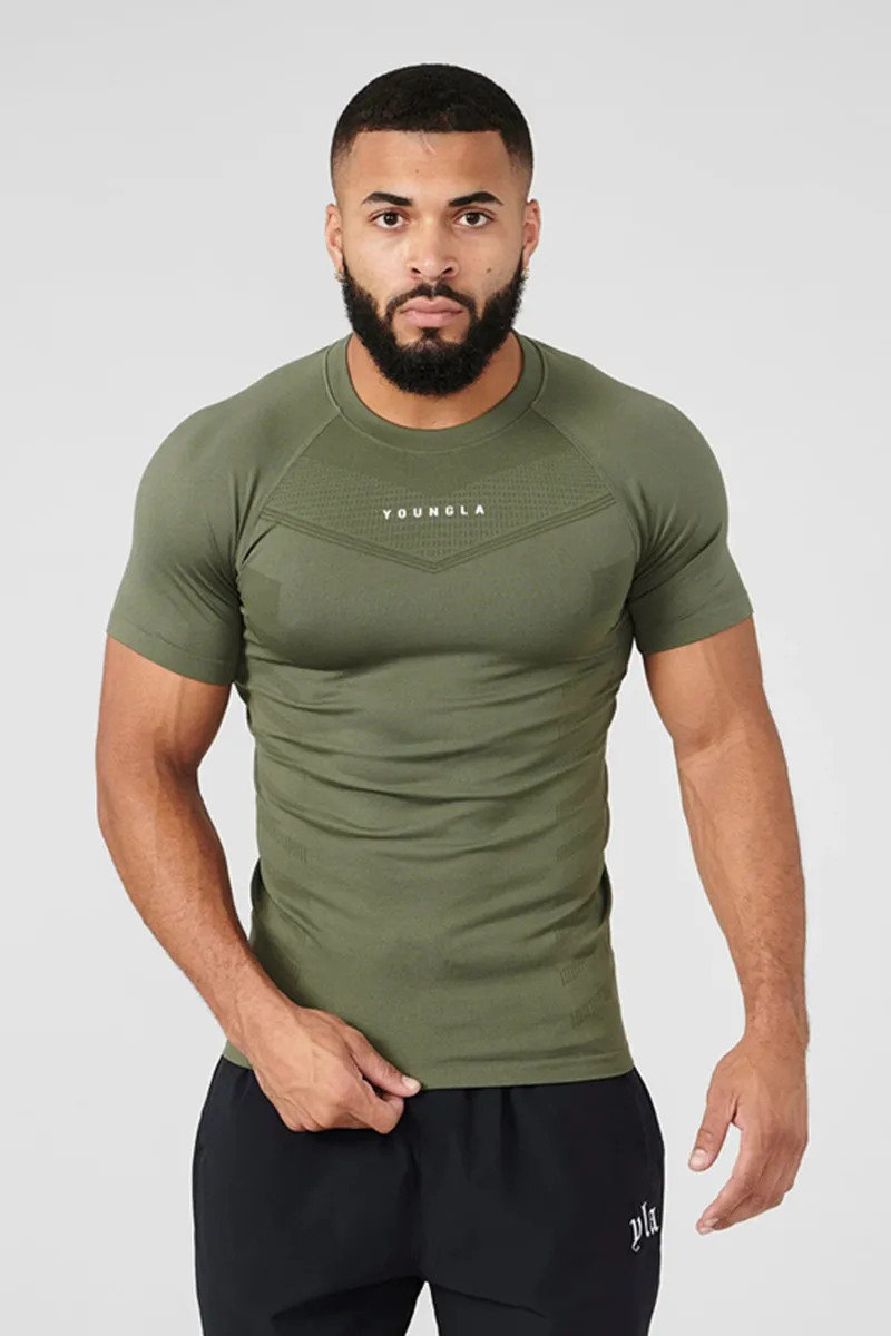 Мужская Высокоэластичная Рубашка Для Фитнеса С Короткими Рукавами Обтягивающая