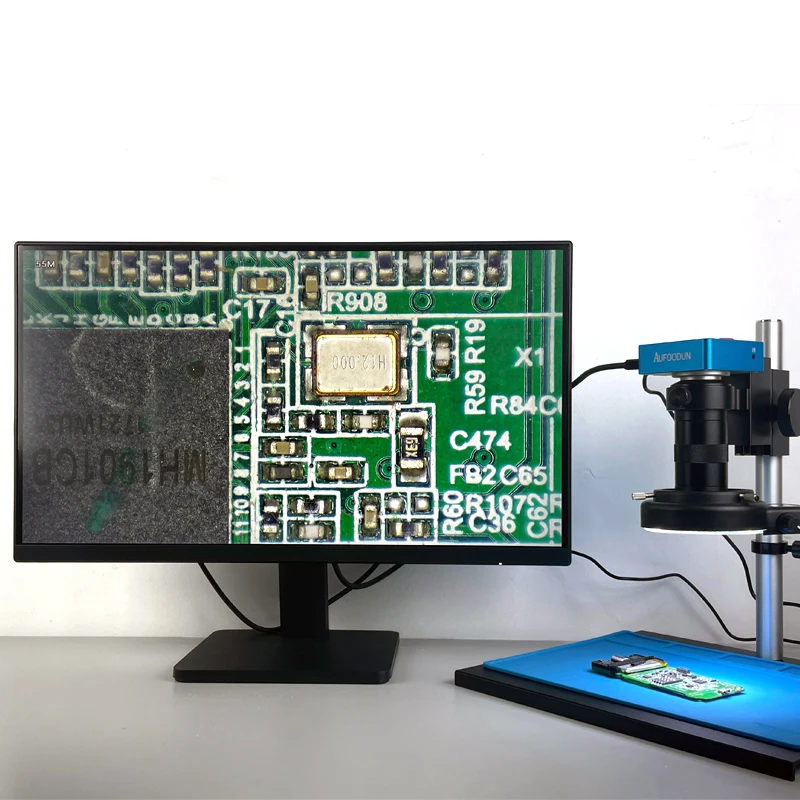 Цифровой видео монокулярный микроскоп 1080P HDMI камера USB TF Storag130X зум C-образный