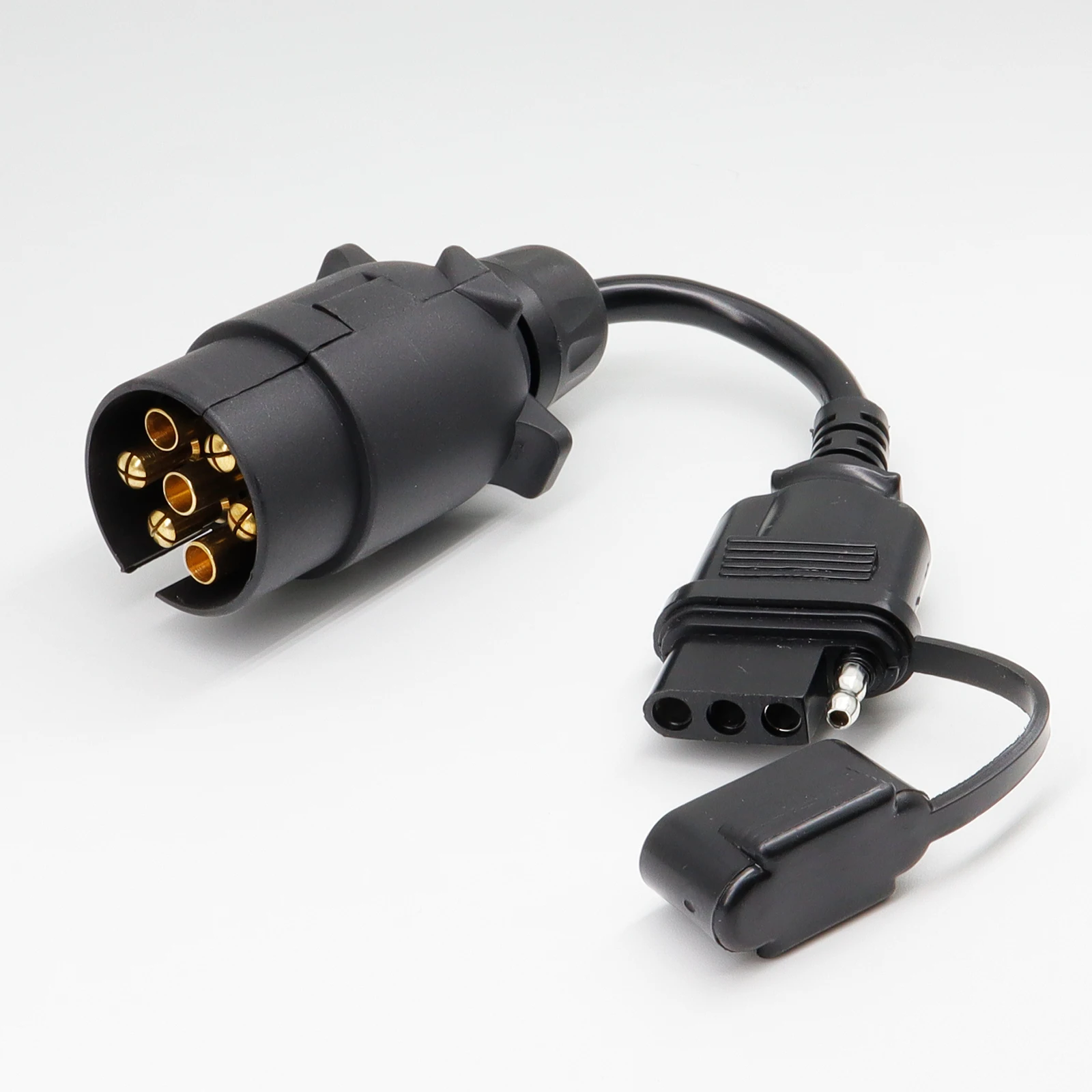 Адаптер для прицепа стандарта ЕС-США Круглый адаптер с 7 контактами на 4 контакта