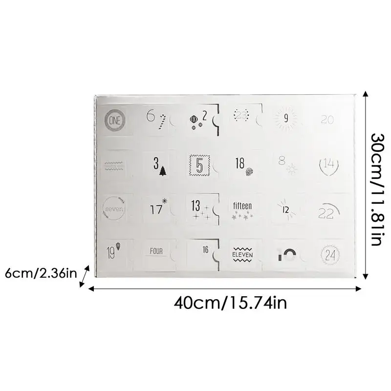 Адвент-календарь из пряжи на 2024 год вязаный крючком шерстяной 24-дневный