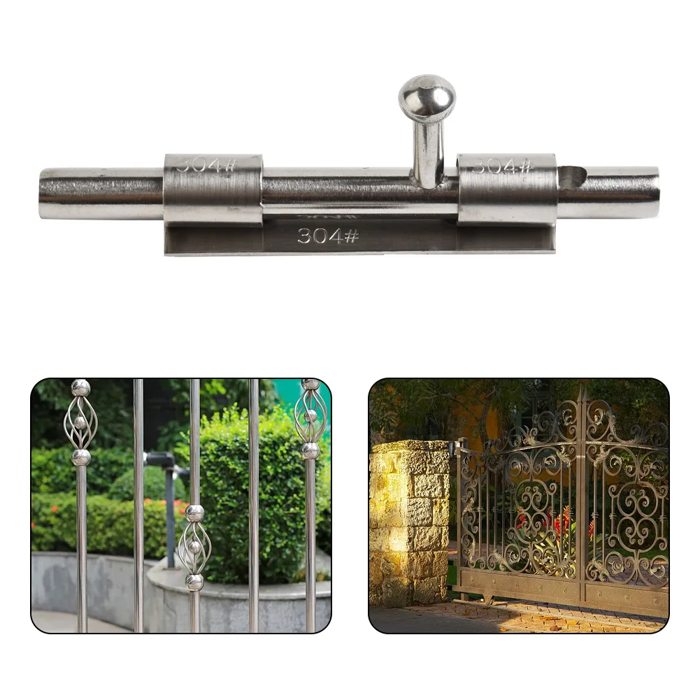 

1Pcs 5.5Inch Stainless Steel Door Latch Sliding Lock Bolt Latch Hasp Home Hardware Gate Safety Toilet Door Lock