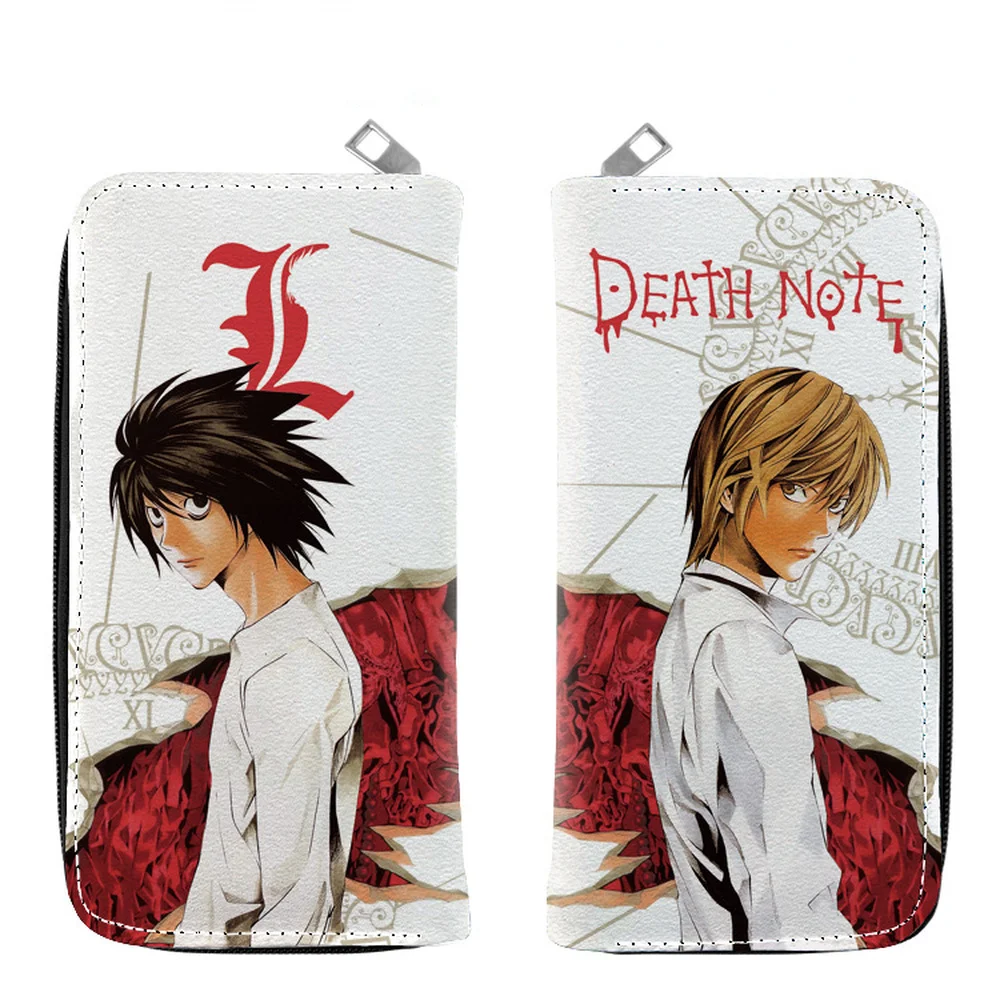 

Длинный кошелек для мужчин и женщин из искусственной кожи с аниме «DEATH NOTE»
